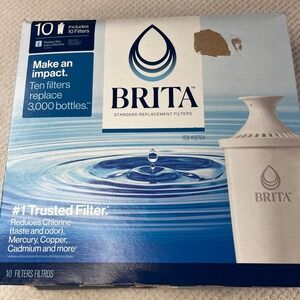 Brita Standard‎ Replacement Water Filters 10 Pack White OB03 Item 987554
